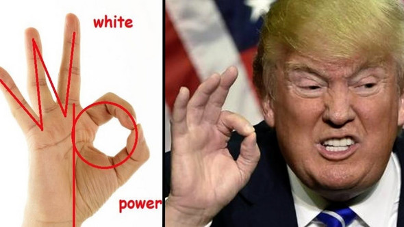 White Power Handzeichen