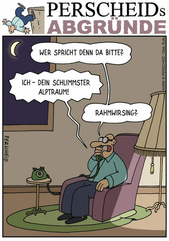 - (Rache, sauer, eklig)