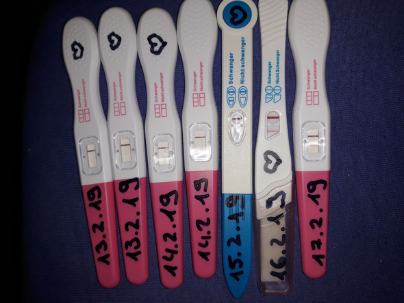 Ss Test pos. Oder neg.? (Schwangerschaft, Schwangerschaftstest, clearblue) 1 tag vor periode testen