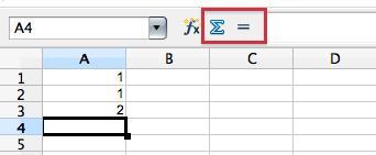 Summenzeichen - (Computer, OpenOffice, Tabelle)