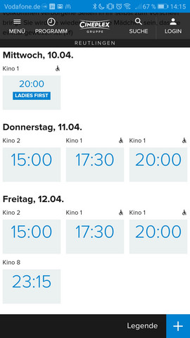 - (Programm, Filme und Serien, Kino)