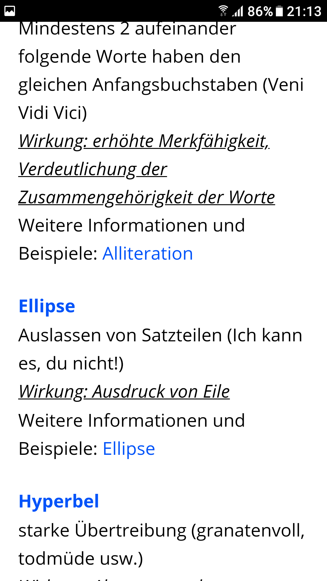 Was sind die wichtigsten sprachlichen Mittel? (Schule, Deutsch, Lernen)