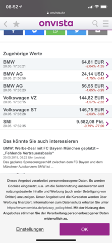 Onvista 3 Verschiedene Bmw Aktien Wirtschaft Und Finanzen