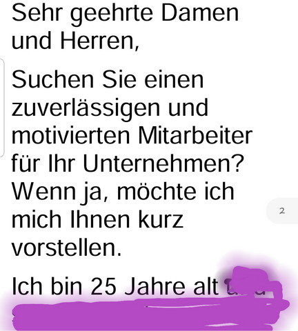 - (Schule, Ausbildung, Ausbildung und Studium)