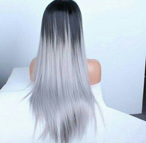 Ombre Haare Hellbraun Und Silber Style Farben Haare Farben