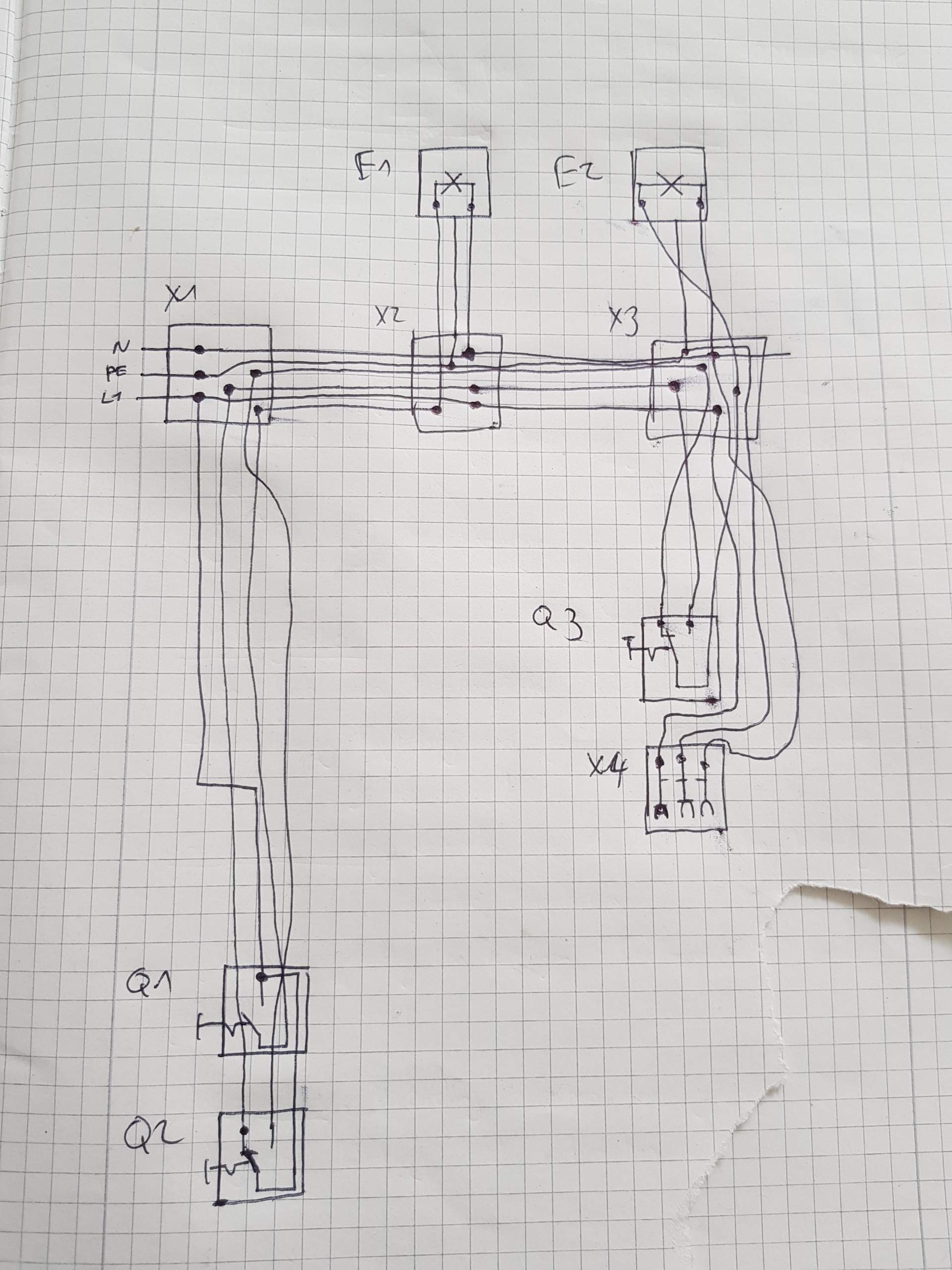 Elektrotechnik Technisches Zeichnen: Stromlaufplan zu Installationsplan