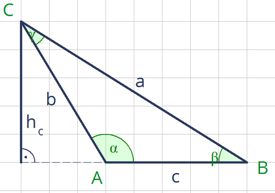 Wie Berechnet Man Die Höhe Eines Rechtwinkligen Dreiecks Formel für die Berechnung der Höhe eines beliebigen Dreiecks? (Schule