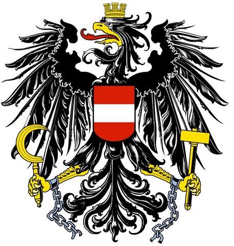 Staatswappen von Österreich mit Hammer und Sichel - (Schule, Beruf, Kommunismus)