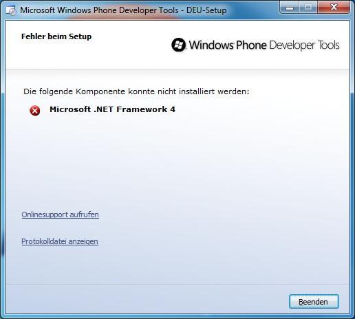 .NET Framework 4 - Installationsfehler - (Computer, PC, Windows)