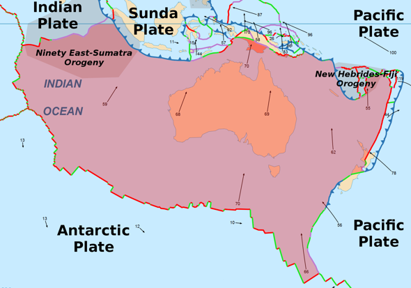 Wieso Gibt Es In Australien Erdbeben Obwohl Es Mitten Auf Der Australischen Platte Liegt Erdkunde Geografie Erdplatten