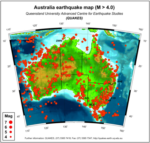 Wieso Gibt Es In Australien Erdbeben Obwohl Es Mitten Auf Der Australischen Platte Liegt Erdkunde Geografie Erdplatten