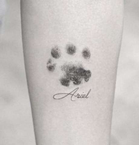 Idee Tattoo Pfote Hund