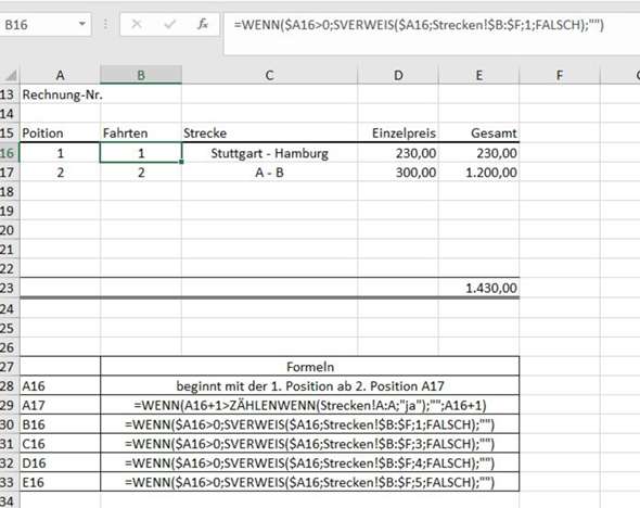  - (Rechnung, Microsoft Excel, Formel)