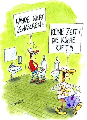 Warum muss Mann sich nach dem urinieren die Hände waschen? (Männer