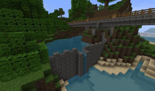 Damm von vorn - (Minecraft, Damm)