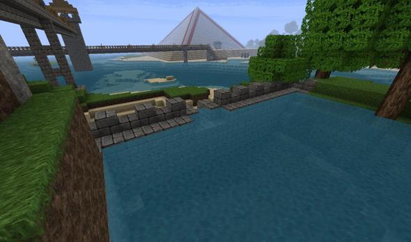 Damm von hinten - (Minecraft, Damm)