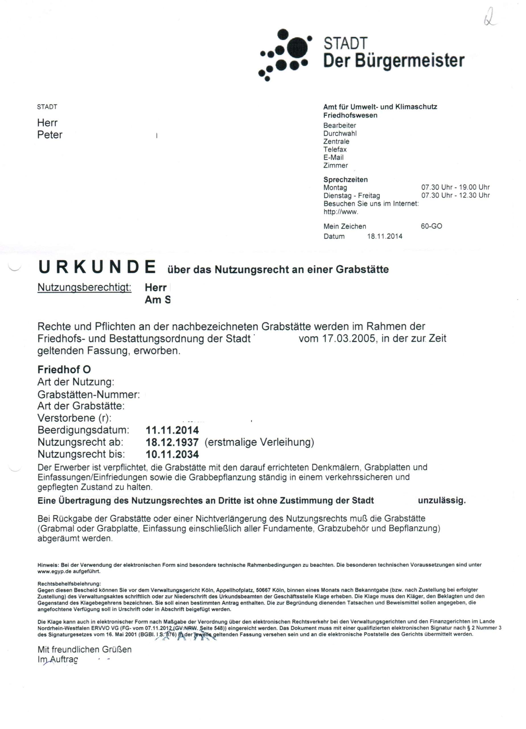 Wer entscheidet über die Einebnung eines Grabes? (Recht, Familie, Erbe)