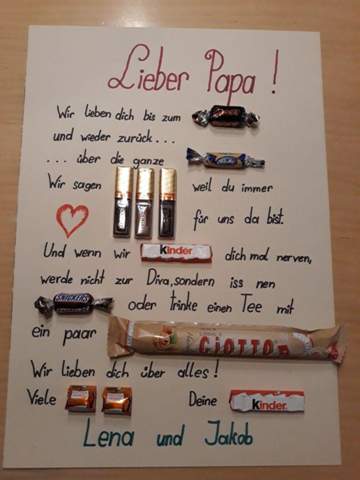 Vater Geburtstag Geschenk Idee Familie Geburtstagsgeschenk