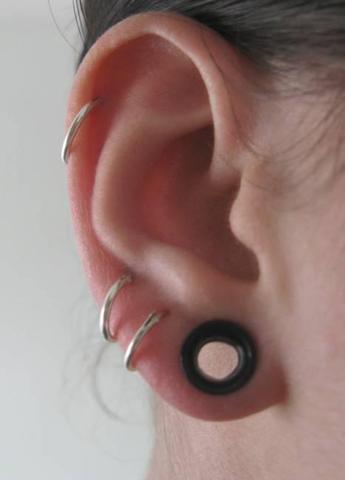 Tunnel Wie Weit Dehnen Piercing Ohr