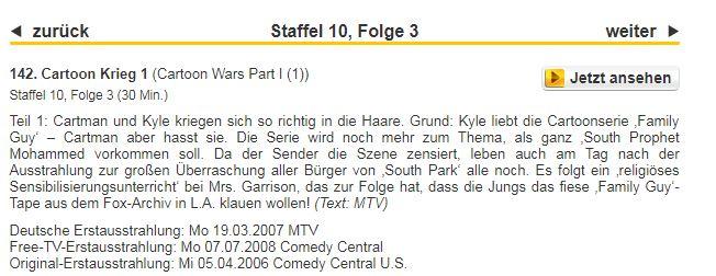 South Park Cartoon Krieg Teil 1 Deutsch