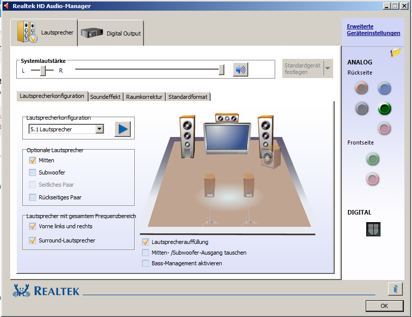 Mitten und Subwoofer ausgang nutzen? Technik, Musik)