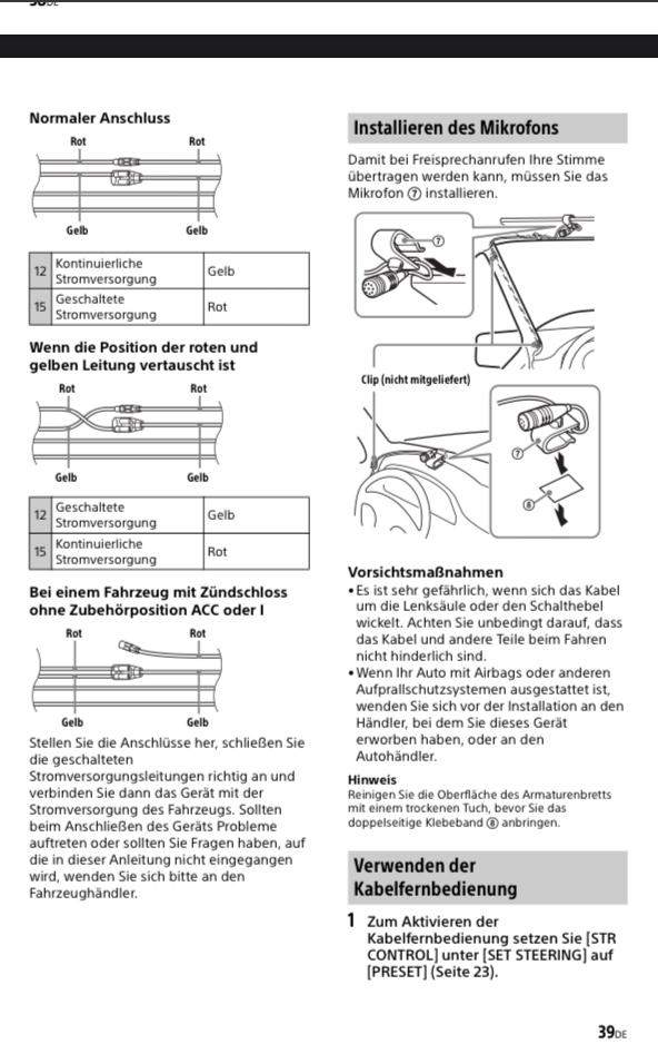 Autoradio lässt nicht mit dem Schlüsselziehen nicht