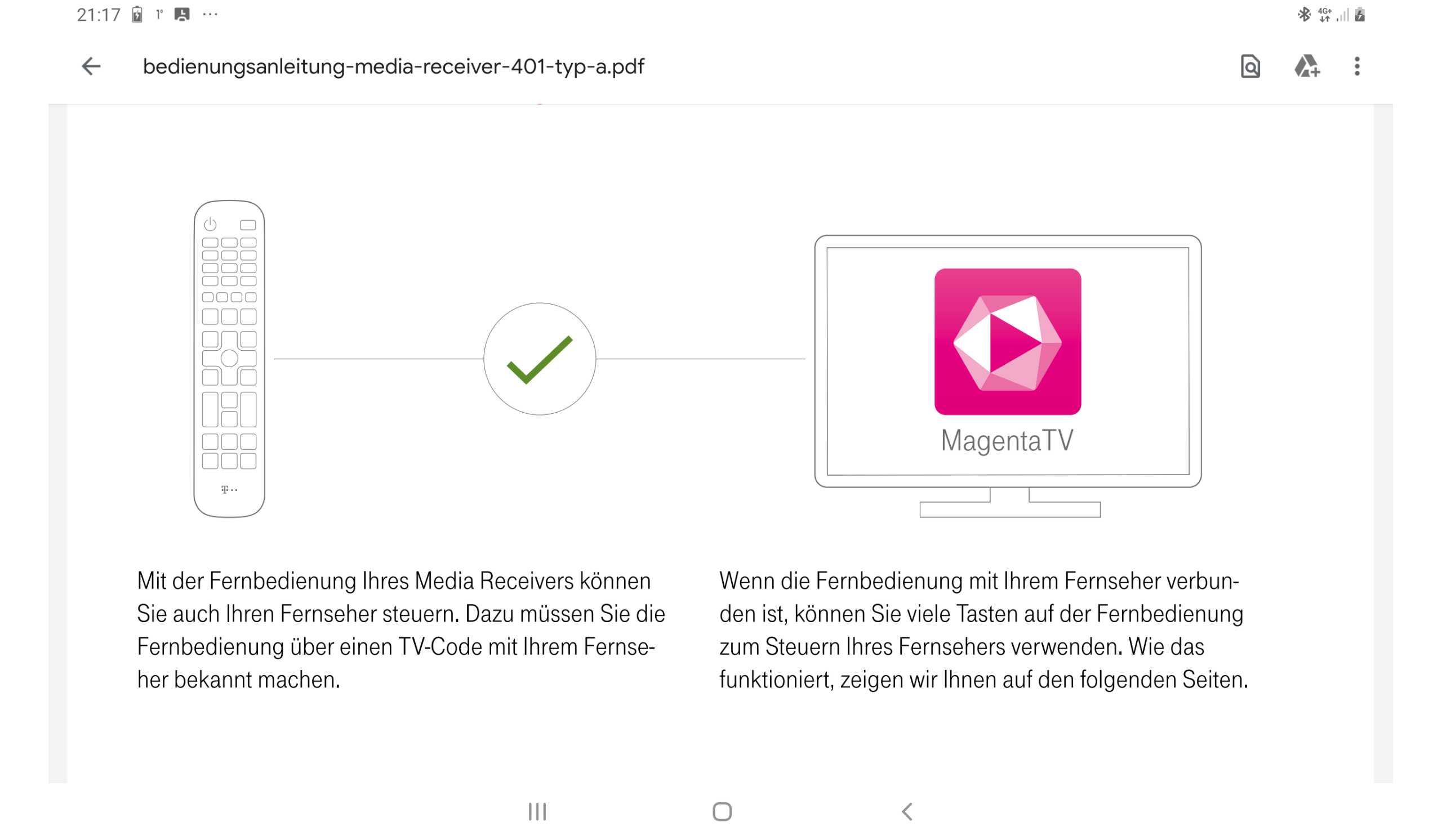 Fernbedienung Media Receiver 401? (Technik, Technologie, TV)