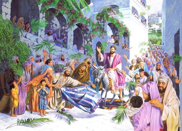 Jesu triumphaler Einzug in Jerusalem - (Christentum, Glaube, evangelisch)