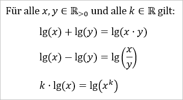 Logarithmus, lg Aufgabe? (Schule, Mathematik)