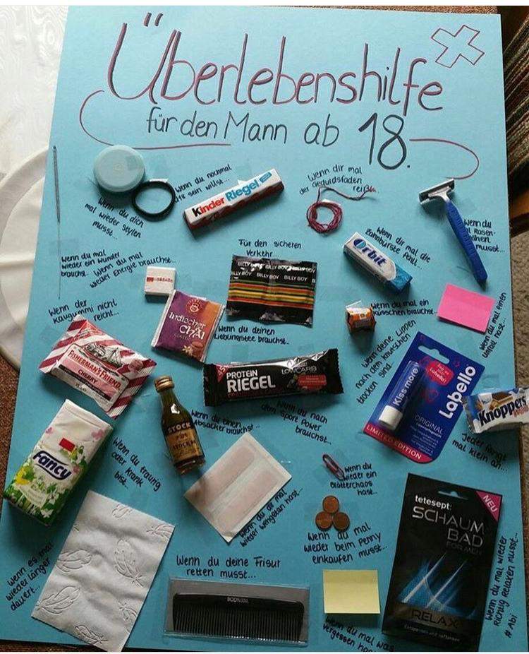 Geb.geschenk für 18. Jährigen Kumpel? (Geburtstag)