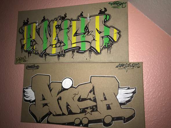 Graffiti Leinwand Utensilien Kunst Und Kultur