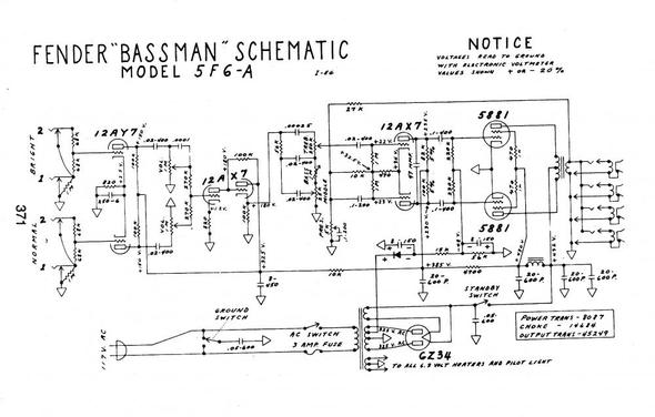 F-Bassman 59 - (Elektronik, Audio, Schaltung)