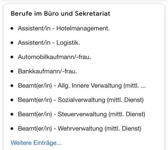 - (Schule, Beruf, Ausbildung und Studium)