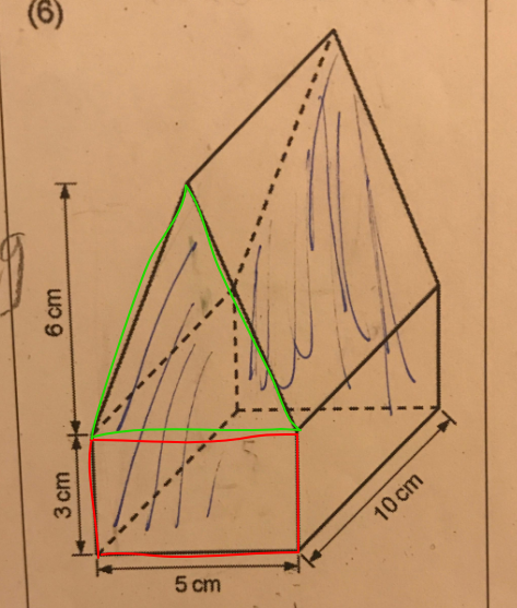 Wie rechnet man die Grundfläche und Volumen aus? (Schule, Mathe)
