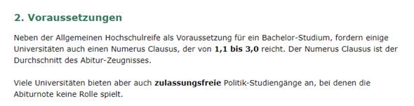 Nc Fur Politikwissenschaften Ausbildung Und Studium Studium Politikwissenschaft