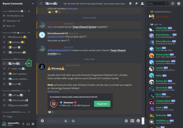 Kann man machen das bestimmte Personen auf Discord nur auf bestimmten ...