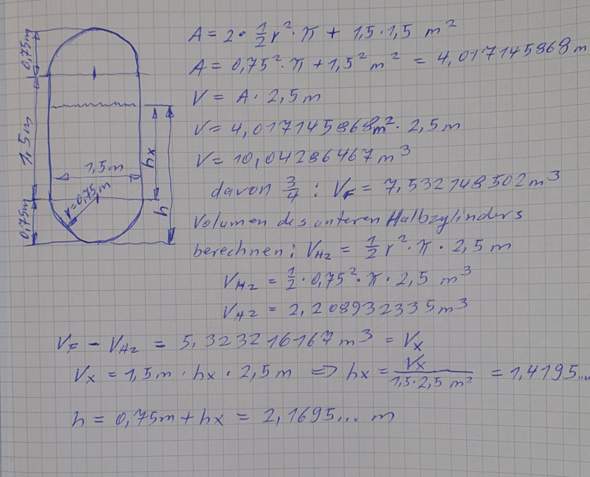 Mathe berechnen Volumen? (Schule, Mathematik, Berechnung)