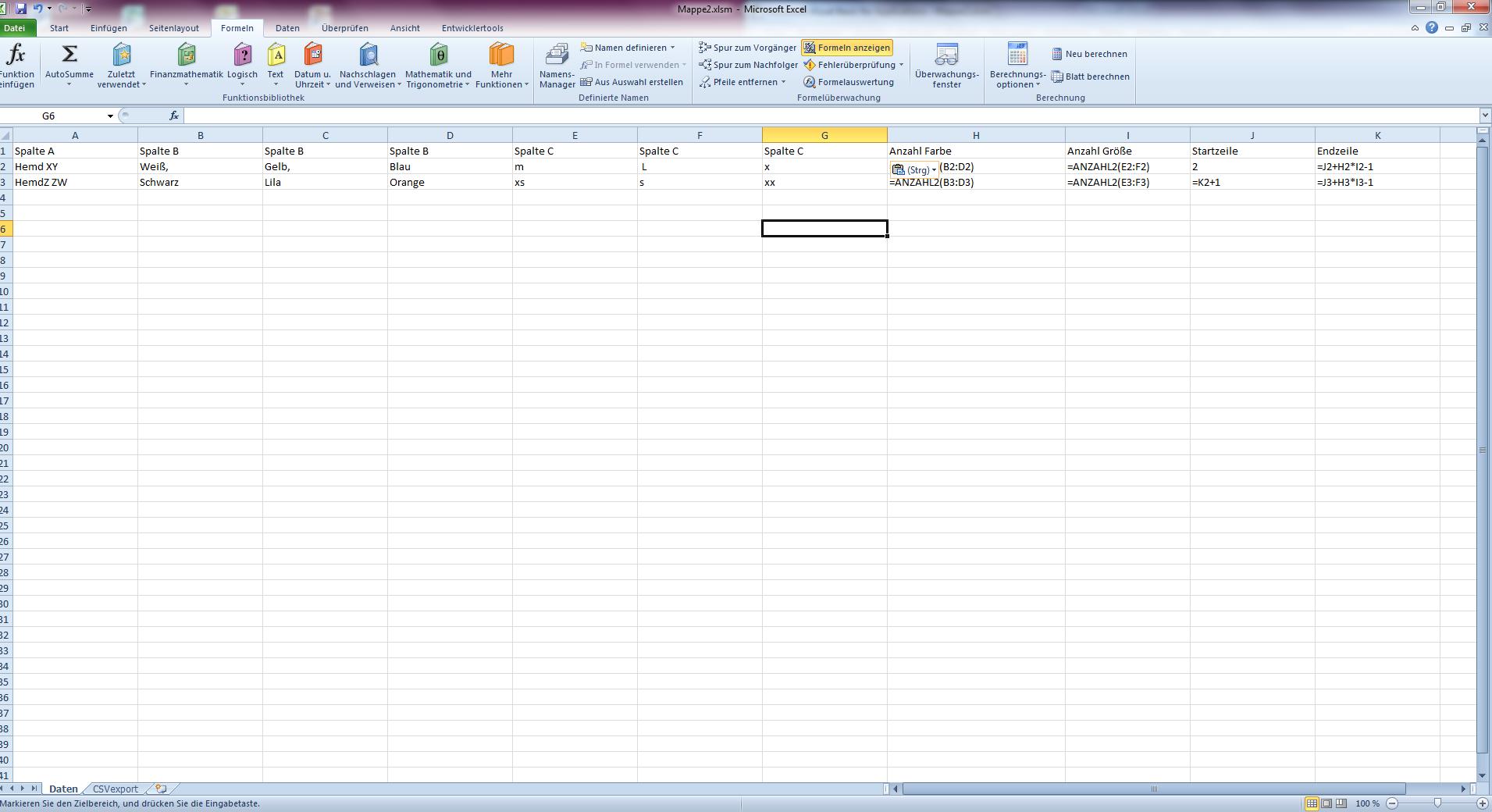 Excel Zelle trennen und in Spalten umwandeln? (Microsoft Excel, VBA, csv)