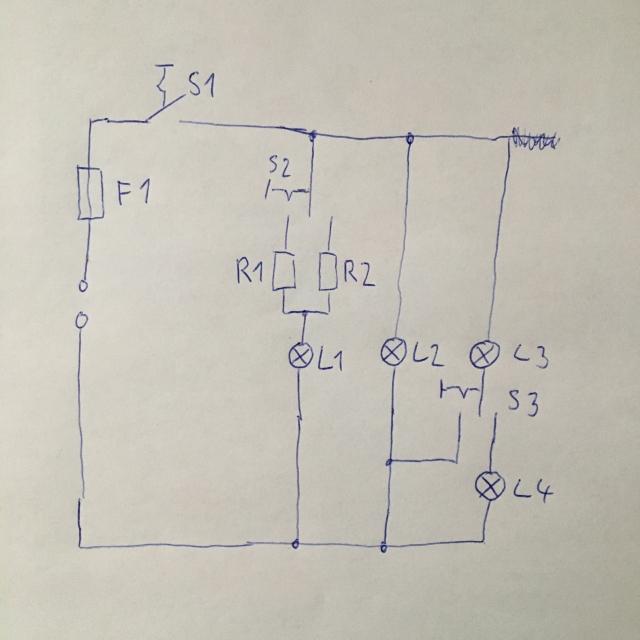 Wie Schaltplan zeichnen? (Computer, Technik, Physik)