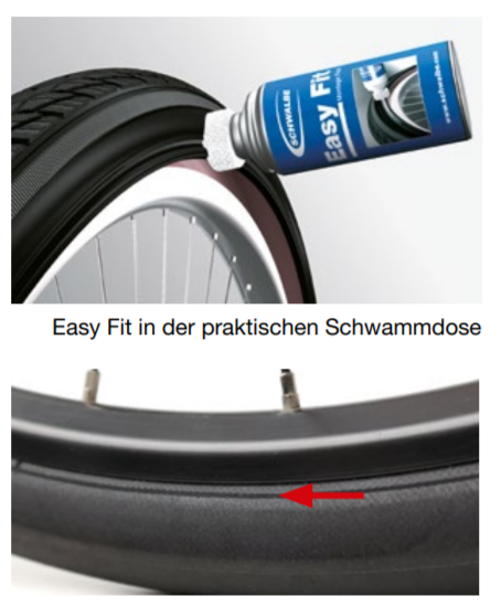 Fahrrad Reifen Eiert