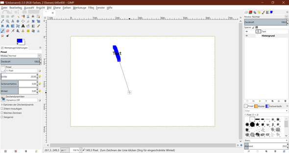 Problem Mit Zeichenwerkzeugen Bei Gimp Computer Photoshop Bildbearbeitung