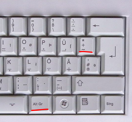 Wie macht man auf einer Tastatur diese Zeichen \