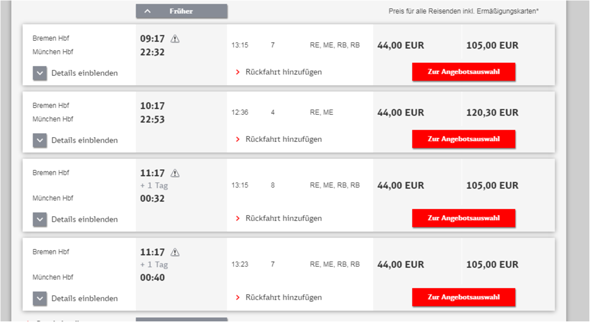 Kann man mit dem quer durch Land Ticket wirklich in ganz Deutschland