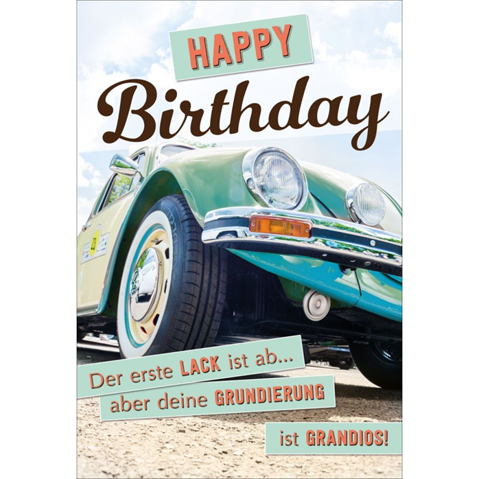 - (Auto, Geburtstag, Kuchen)