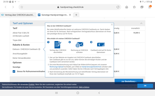 Vertrag Uber Check24 Abschliessen Handy Smartphone Iphone