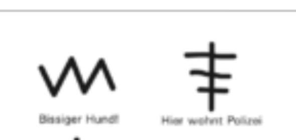 Fragezeichen Mit Kreide In Einfahrt Gaunerzinken