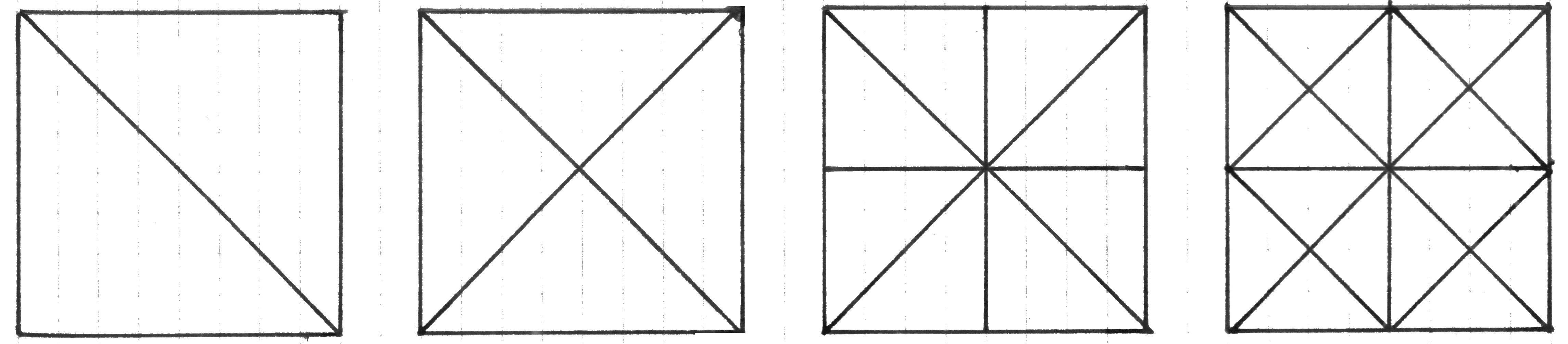 Gleichschenklige Dreiecke zu Quadrat? (Schule, Mathematik, Geometrie)