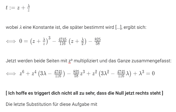 Kubische Gleichung L sen Schule Mathematik Gleichungen 