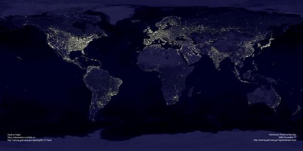 Erde von oben (Link zum Bild ist oben) - (Freizeit, Wissen, Geografie)