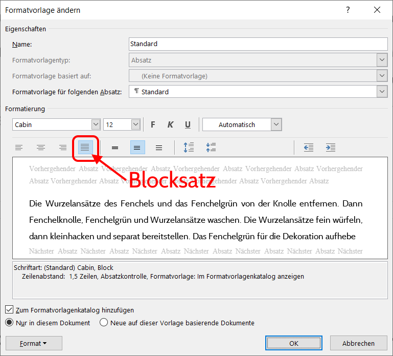 Was ist ein Blocksatz (Word)? (Computer, Schule, Technik)